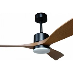 OLE-VENTILATOR STROPNI 18W/3CCT 1440lm ČRN LESENE LOPATICE + DALJINEC 19110