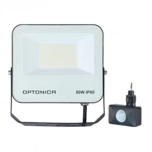 OLE-REFLEKTOR LED 50W 4500lm CCT MOŽEN SENZOR 230V ČRN IP65 S KABLOM 15cm 5983