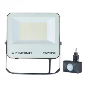 OLE-REFLEKTOR LED 100W 9000lm CCT MOŽEN SENZOR 230V ČRN IP65 S KABLOM 15cm 5984