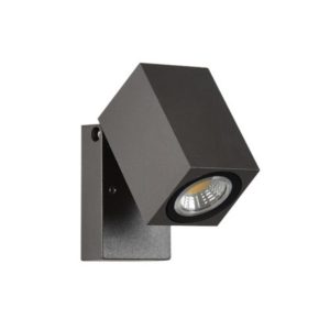 ECL-SVETILKA STEN N/O ASER GU10 GIBLJ 66X100mm GRAFIT IP54 EC-6110