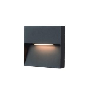 ECL-SVETILKA STEN N/O BUKE L 6W 300lm 3000K 200X90mm GRAFIT IP54 EC-6114