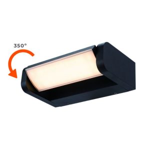 ECL-SVETILKA STEN N/O GIRO S 6W 630lm 3000K GIBLJ 200X58mm GRAFIT IP54 EC-6118