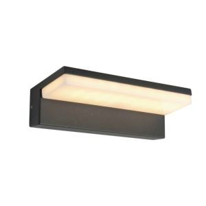 ECL-SVETILKA STEN N/O OMER 9W 450lm 3000K 210X63mm GRAFIT IP54 EC-6116